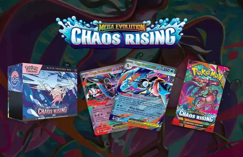 Pokemon Trading Card Game: Chaos Rising Three-Booster Blister